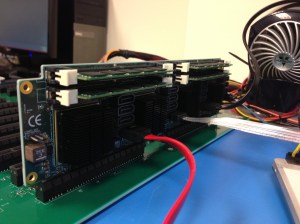 Small server board with circuits