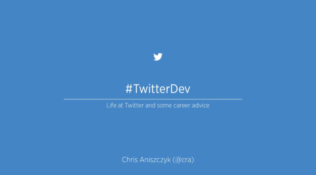 Twitter Dev Presentation